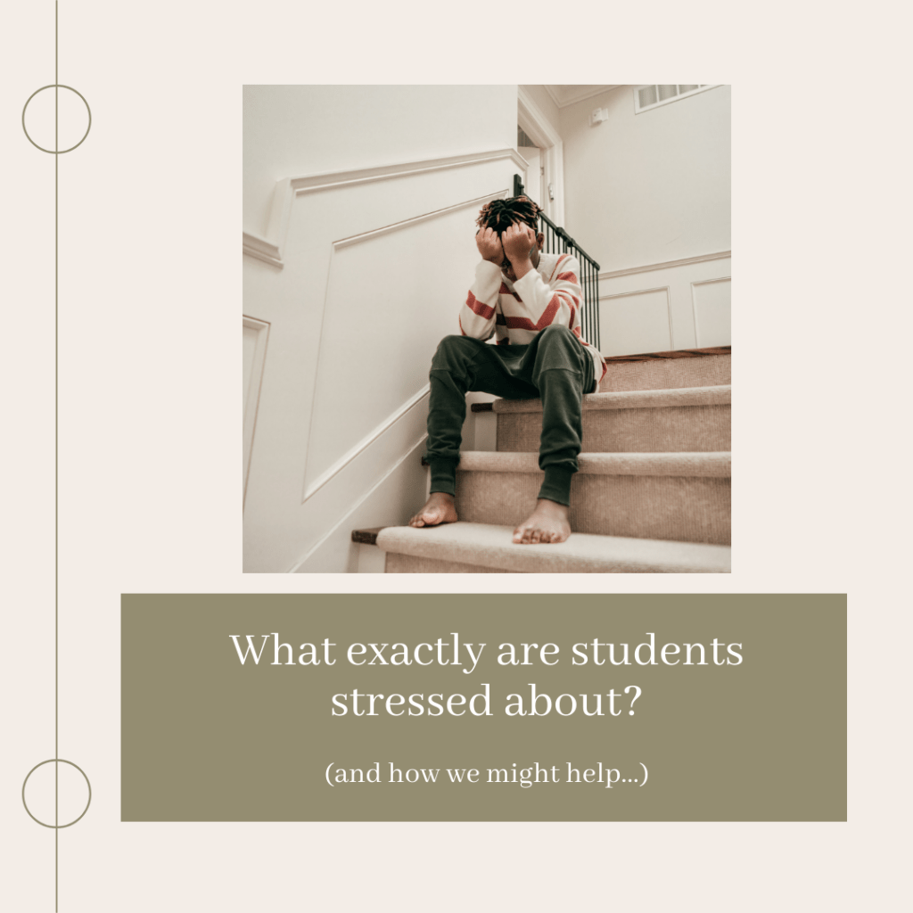 What exactly are students stressed about these&nbsp;days?